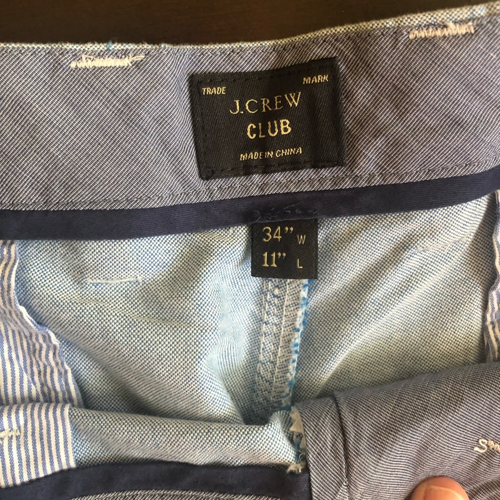 J. Crew men’s blue shorts